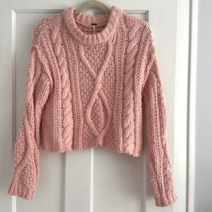 Free People Cable Knit Sweater